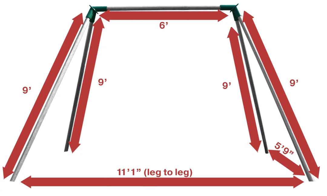 Jensen Swing Outdoor Standard 6 Foot High Residential Swing Set 1 Bay S61o