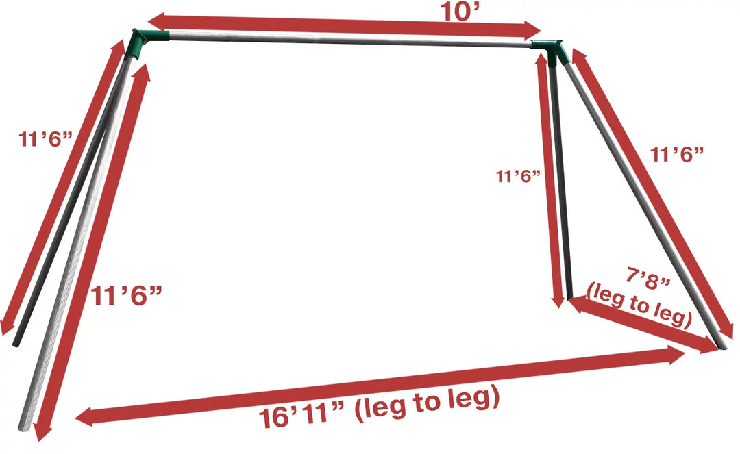 Jensen Swing Standard 8 Foot High Residential Swing Set S81, S82, S84