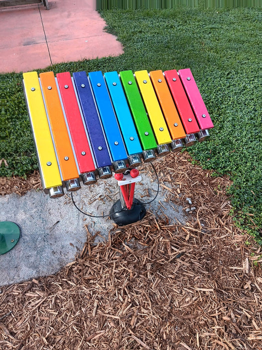 Wisdom WiseFREE Rainbow Xylophone for Commercial Playground QS72-22003